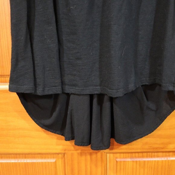 Amadi Black High Low Twist Pocket Tshirt LG - Picture 4 of 10